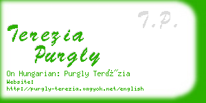 terezia purgly business card